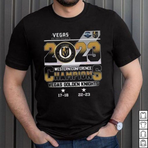 Vegas Golden Knights 2023 Western Conference Champions 17 18 22 23 Shirt