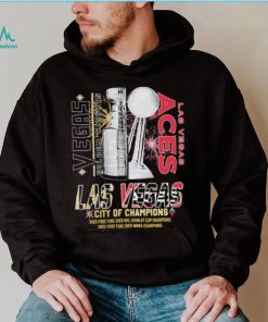 Vegas Golden Knights And Las Vegas Aces City Of Champions Stanley Cup WNBA Shirt