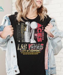 Vegas Golden Knights And Las Vegas Aces City Of Champions Stanley Cup WNBA Shirt