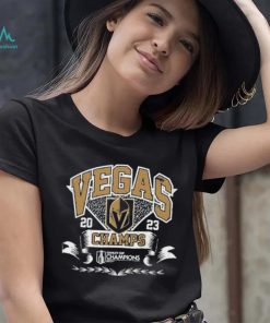 Vegas Golden Knights Majestic Threads 2023 Stanley Cup Champions Ringer Tri Blend Shirt