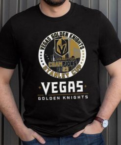 Vegas Golden Knights Stanley Cup Champions 2023 First Time Champions Gold Shirt