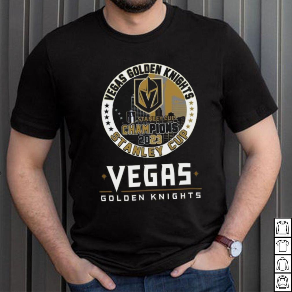 Vegas Golden Knights Stanley Cup Champions 2023 First Time Champions Gold Shirt