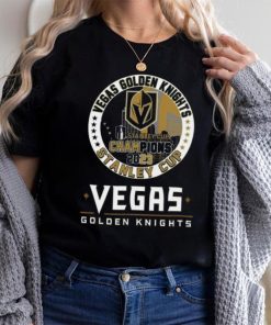 Vegas Golden Knights Stanley Cup Champions 2023 First Time Champions Gold Shirt