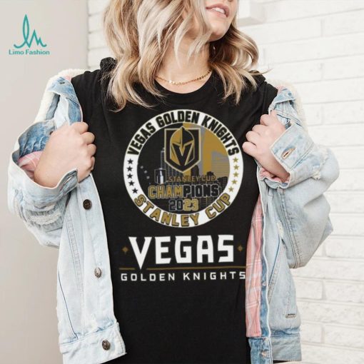 Vegas Golden Knights Stanley Cup Champions 2023 First Time Champions Gold Shirt