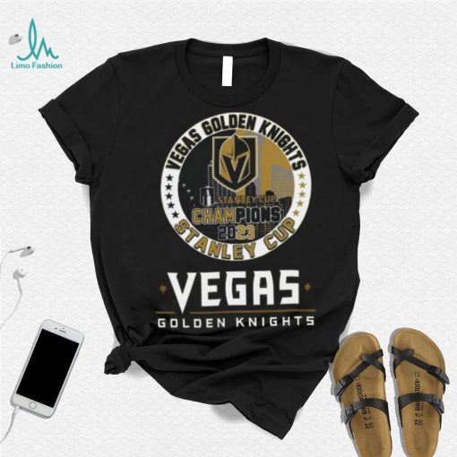 Vegas Golden Knights Stanley Cup Champions 2023 First Time Champions Gold Shirt