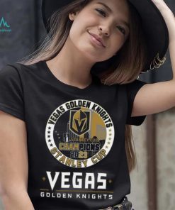 Vegas Golden Knights Stanley Cup Champions 2023 First Time Champions Gold Shirt