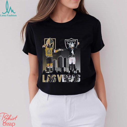 Vegas Golden Knights Stone And Las Vegas Raiders Carr T Shirt