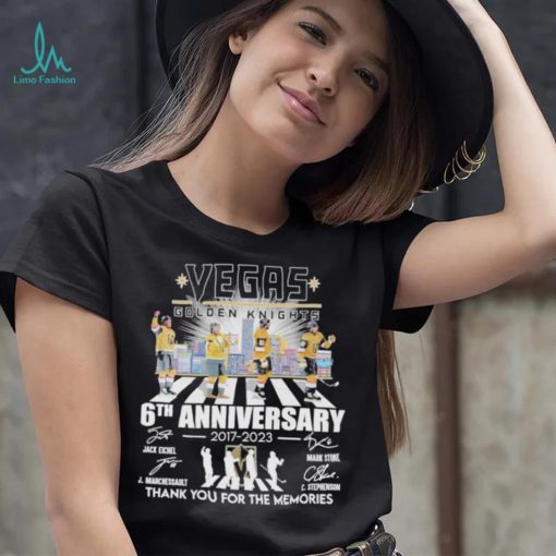 Vegas golden knights 6th anniversary 2017 2023 shirt