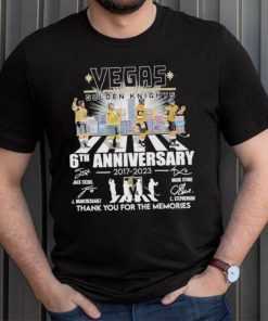 Vegas golden knights 6th anniversary 2017 2023 shirt