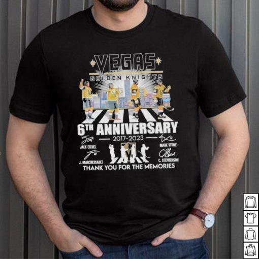 Vegas golden knights 6th anniversary 2017 2023 shirt