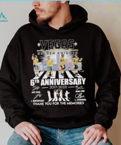 Vegas golden knights 6th anniversary 2017 2023 shirt