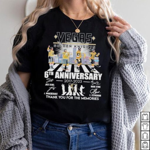 Vegas golden knights 6th anniversary 2017 2023 shirt