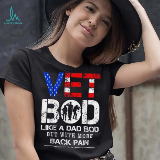 Vet Bod Like Dad Bod But With More Back Pain Veterans Day Crewneck Sweatshirt
