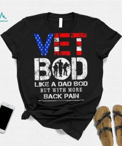 Vet Bod Like Dad Bod But With More Back Pain Veterans Day Crewneck Sweatshirt