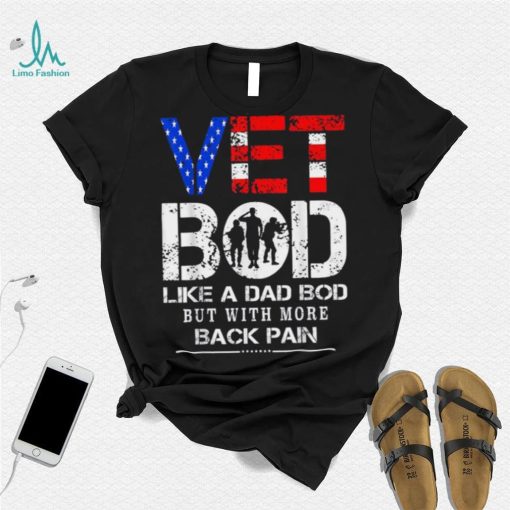 Vet Bod Like Dad Bod But With More Back Pain Veterans Day Crewneck Sweatshirt