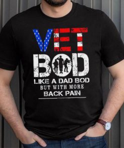 Vet Bod Like Dad Bod But With More Back Pain Veterans Day Crewneck Sweatshirt