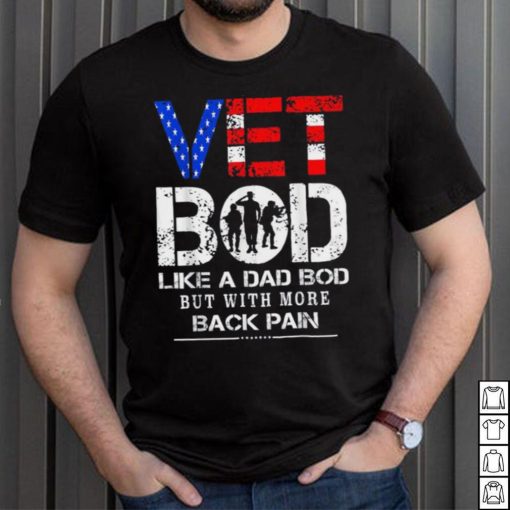 Vet Bod Like Dad Bod But With More Back Pain Veterans Day Crewneck Sweatshirt
