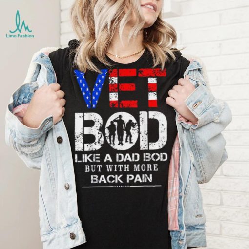 Vet Bod Like Dad Bod But With More Back Pain Veterans Day Crewneck Sweatshirt