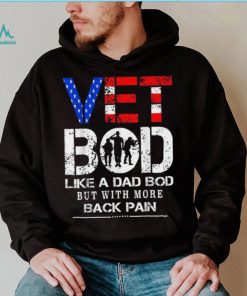 Vet Bod Like Dad Bod But With More Back Pain Veterans Day Crewneck Sweatshirt