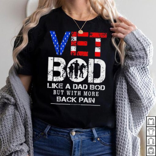 Vet Bod Like Dad Bod But With More Back Pain Veterans Day Crewneck Sweatshirt