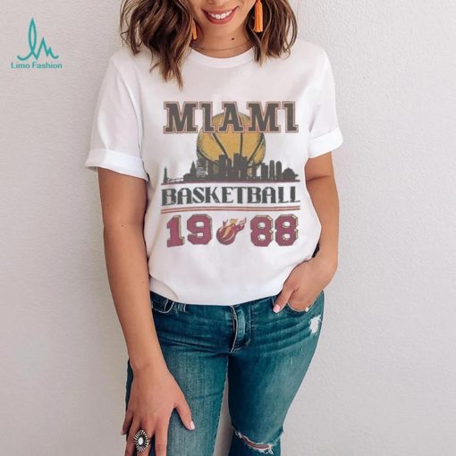 Vintage 1988 Miami Heat Basketball Sweatshirt, Retro Miami Basketball Shirt tee