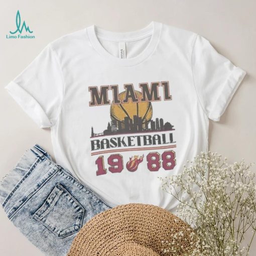 Vintage 1988 Miami Heat Basketball Sweatshirt, Retro Miami Basketball Shirt tee