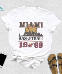 Vintage 1988 Miami Heat Basketball Sweatshirt, Retro Miami Basketball Shirt tee