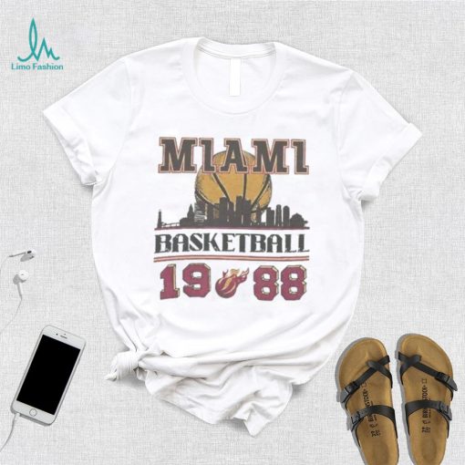 Vintage 1988 Miami Heat Basketball Sweatshirt, Retro Miami Basketball Shirt tee