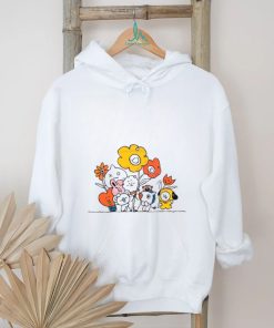 Vintage BTS BT21 Flower Kpop Band Shirt