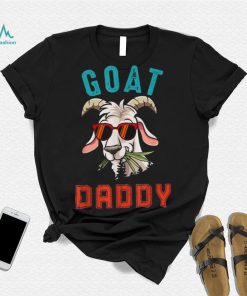 Vintage Goat Funny Daddy Cute Goat Sunglasses Farmer Family Pullover Hoodie