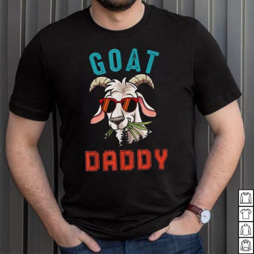 Vintage Goat Funny Daddy Cute Goat Sunglasses Farmer Family Pullover Hoodie