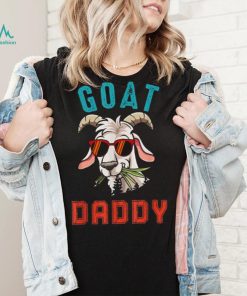 Vintage Goat Funny Daddy Cute Goat Sunglasses Farmer Family Pullover Hoodie