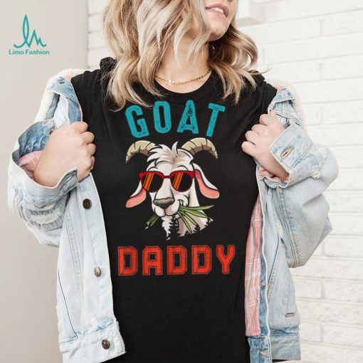 Vintage Goat Funny Daddy Cute Goat Sunglasses Farmer Family Pullover Hoodie