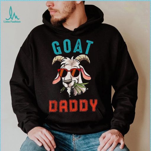 Vintage Goat Funny Daddy Cute Goat Sunglasses Farmer Family Pullover Hoodie