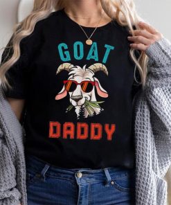 Vintage Goat Funny Daddy Cute Goat Sunglasses Farmer Family Pullover Hoodie