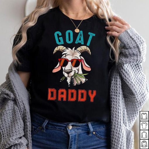 Vintage Goat Funny Daddy Cute Goat Sunglasses Farmer Family Pullover Hoodie