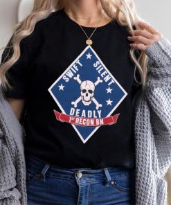 Vintage Swift Silent Deadly Skull & Crossbones T Shirt Single Stitch Size Small