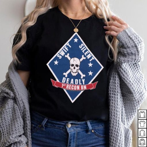 Vintage Swift Silent Deadly Skull & Crossbones T Shirt Single Stitch Size Small