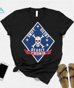 Vintage Swift Silent Deadly Skull & Crossbones T Shirt Single Stitch Size Small