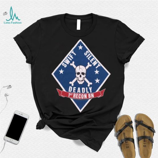 Vintage Swift Silent Deadly Skull & Crossbones T Shirt Single Stitch Size Small