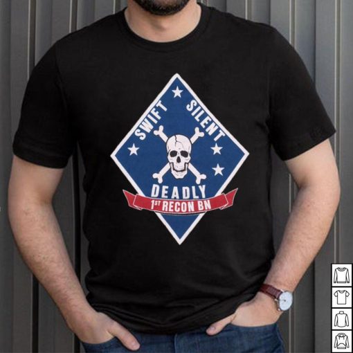 Vintage Swift Silent Deadly Skull & Crossbones T Shirt Single Stitch Size Small