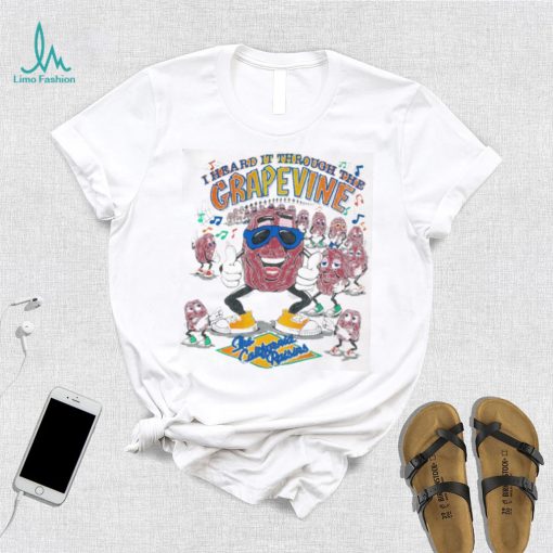 Vintage The California Raisins I Heard It Through The Grapevine Tee, Sweatshirt, Music Merch