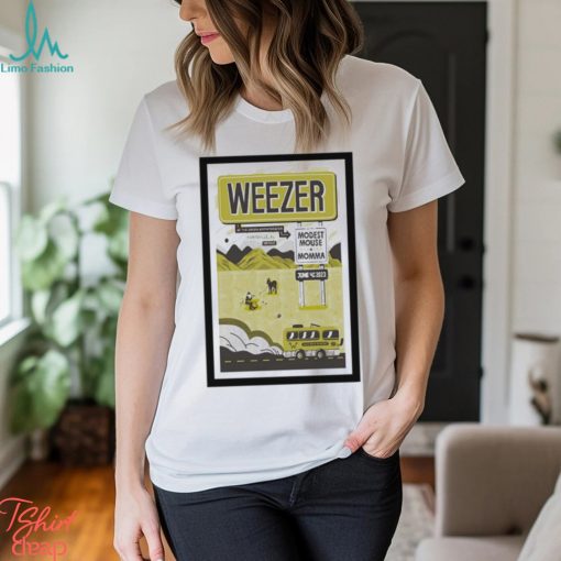 Weezer Huntsville, AL June 4th 2023 Poster shirt