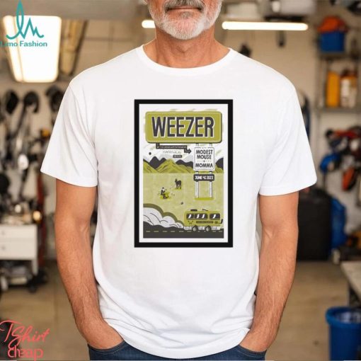 Weezer Huntsville, AL June 4th 2023 Poster shirt