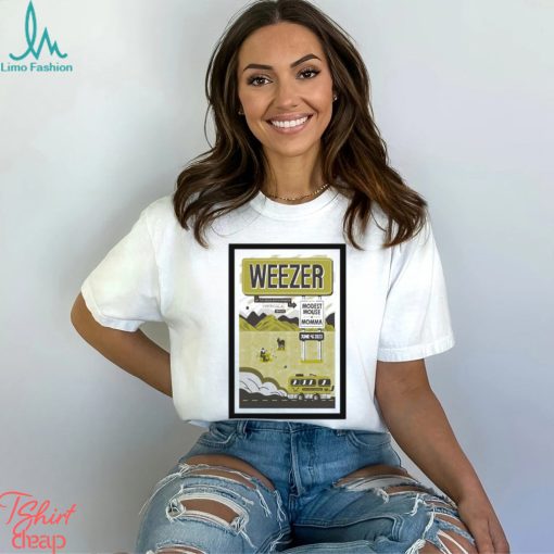 Weezer Huntsville, AL June 4th 2023 Poster shirt