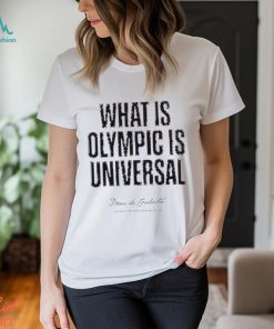 What is olympic is universal Pierre de Coubertin shirt