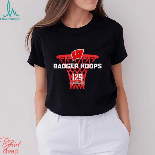 Wisconsin Badgers Hoobs basketball since 1898 logo shirt