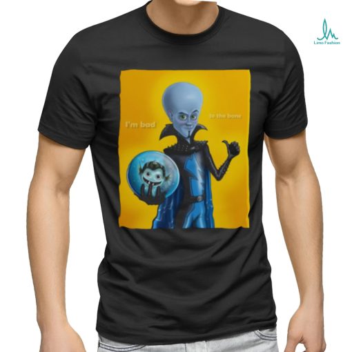 Yellow Graphic Megamind shirt