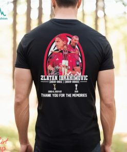 Zlatan Ibrahimovic 2010 2011 2019 2023 Thank You For The Memories signature Shirt