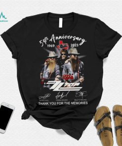 Zztop 54 Years 1696 2023 Thank You For The Memories Unisex T Shirt